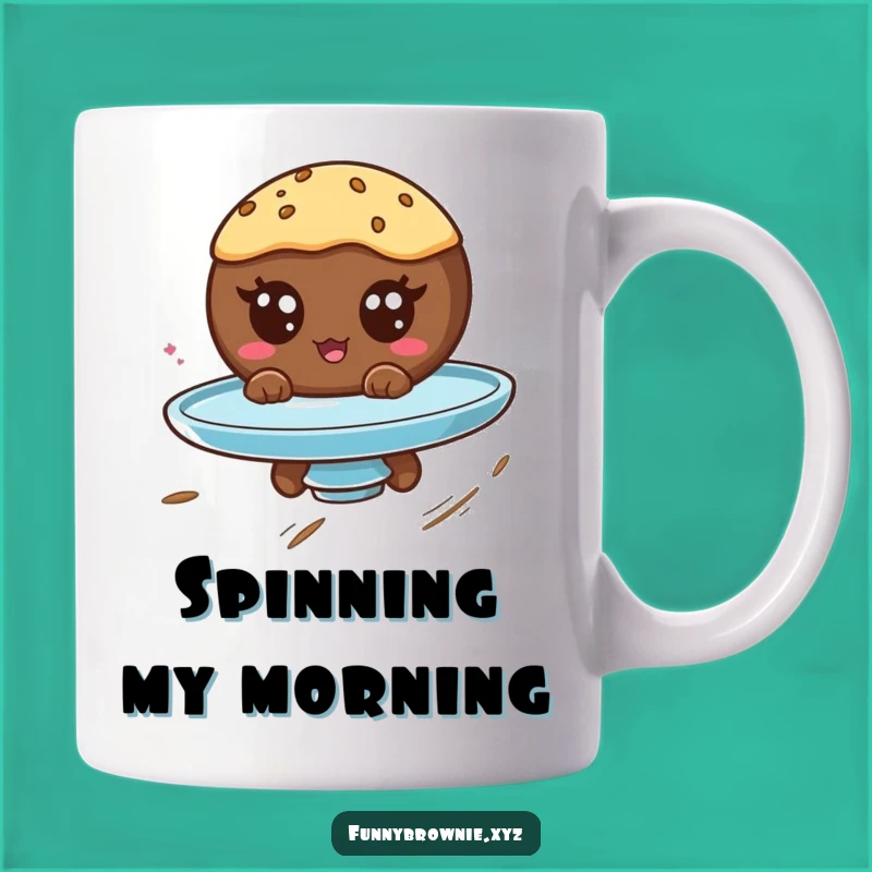 Funny Brownie Googly Eyes Mug - Hilarious Dizzy Dessert Lover Gift